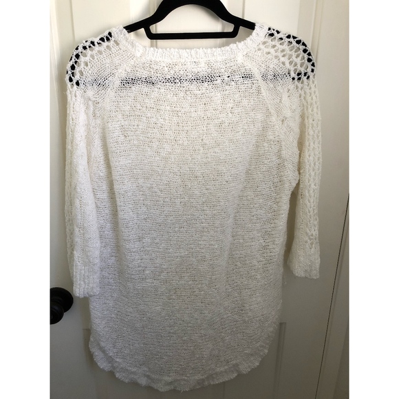 LF White Millau Crochet Sweater - Picture 2 of 2